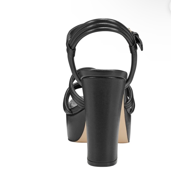 Marc Fisher Cairo NWOT Platform Dress in Black with Block Heel. - Picture 5 of 6